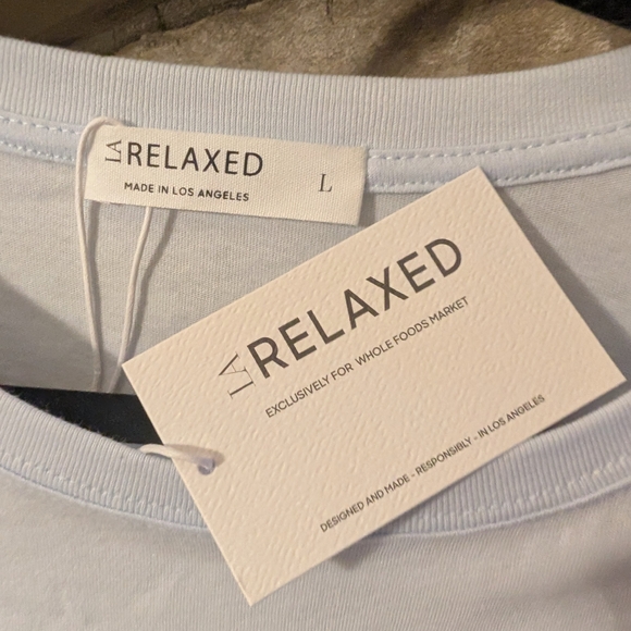 Light Blue La Relaxed Brand Bucking Horse Graphic Tee - Picture 4 of 7